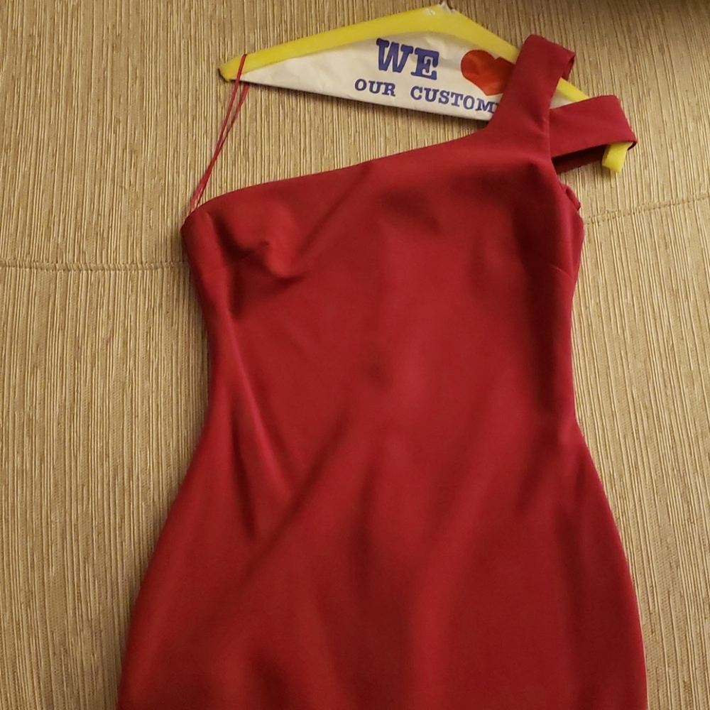 One Shoulder Sheath Dress